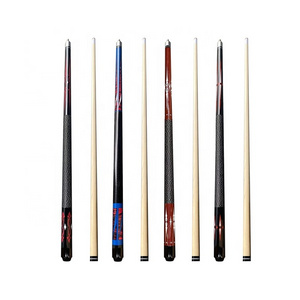 Chian hot sale single high-positio stainless steel punch jump  snooker billiard pool cue sticks ash wood cocobolo lacewood cues