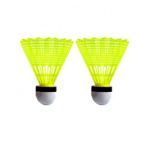 Custom logo yellow red white wholesale multi-color badminton nylon shuttlecock from china manufacturer