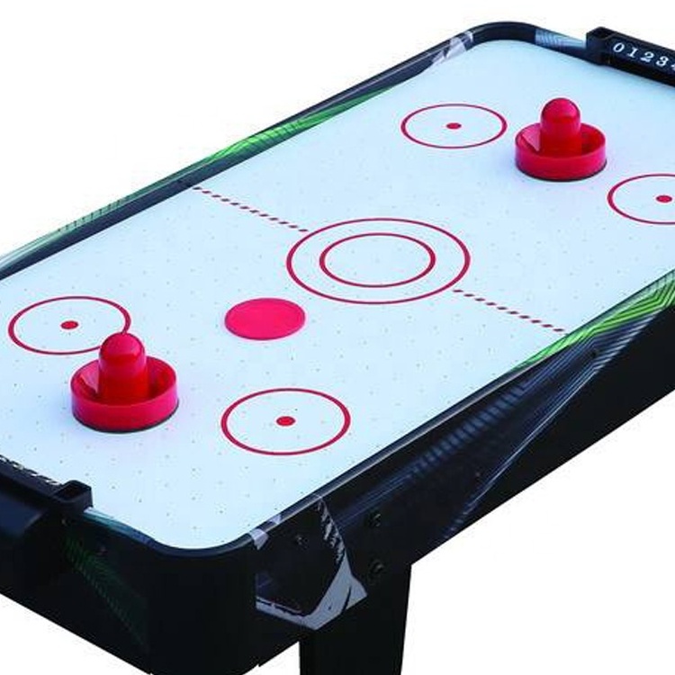 Popular indoor game accessories air hockey pucks and pusher set OEM print logo hockey table parts after sale for friend players