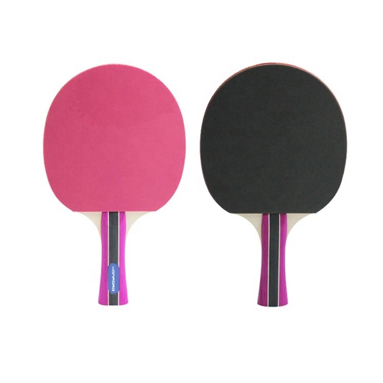 Konford Custom Color Printed Ping-Pong Paddle OEM/ODM Promotional Colorful Rubber Pattern Tenis de Mesa Table Tennis Racket Bat