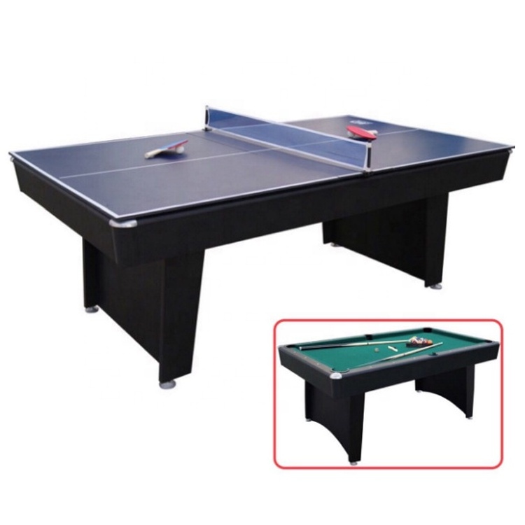 Hot sale small 2 in 1 folding ping pong pool table 4ft 5 ft 6 ft 7 ft mini fold table-tennis outdoor billiard air hockey table