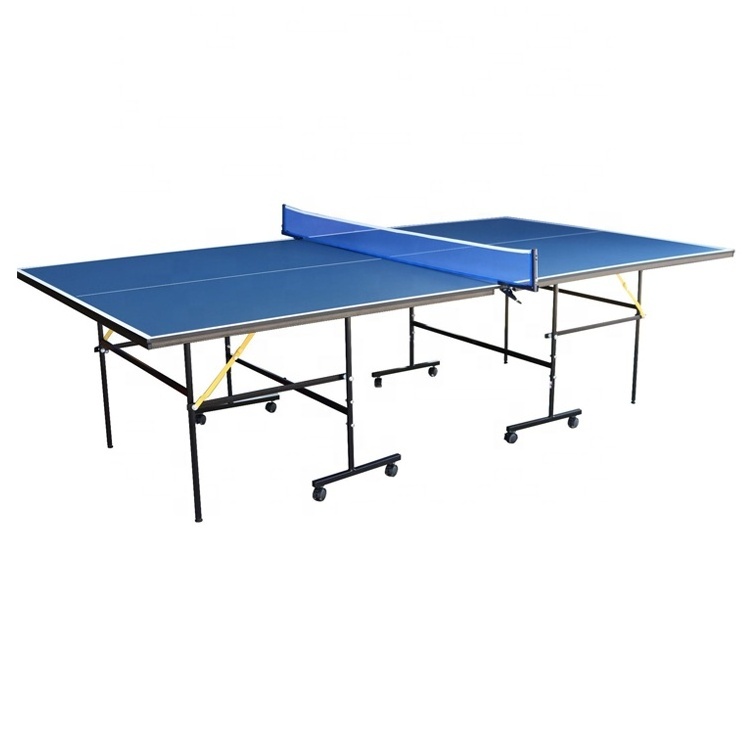 Hot sale 12mm folding ping pong table oem/odm moveable wheels wholesale table tennis tables for indoor sports