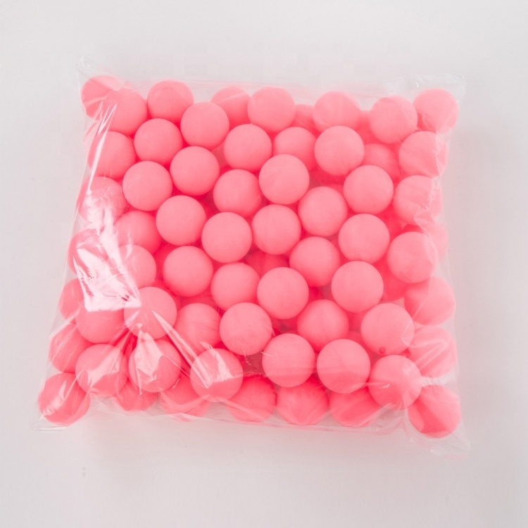 Custom black blue pink green purple grey plastic mini ping pong ball custom print wholesale table tennis ping-pong balls