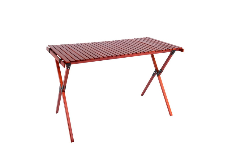 From China factory direct wholesale sales of small folding table OEM/ODM bamboo series metal buckle outdoor entertainment table