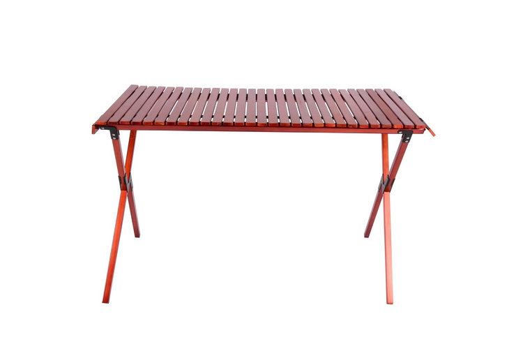 From China factory direct wholesale sales of small folding table OEM/ODM bamboo series metal buckle outdoor entertainment table