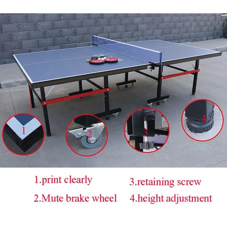 Customized logo table tennis table wholesale used cricket bat knocking machine ping-pong tables