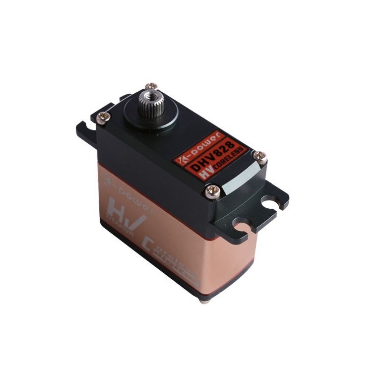 Rc car servo 30KG DHV828 big torque servo  coreless servo for RC toys/RC Car with Titanium gear full CNC aluminum case