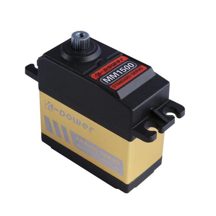 K-power MM1500 15kg torque metal gear servo motor for rc plane