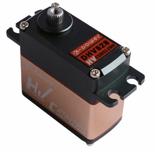 Rc car servo 30KG DHV828 big torque servo  coreless servo for RC toys/RC Car with Titanium gear full CNC aluminum case