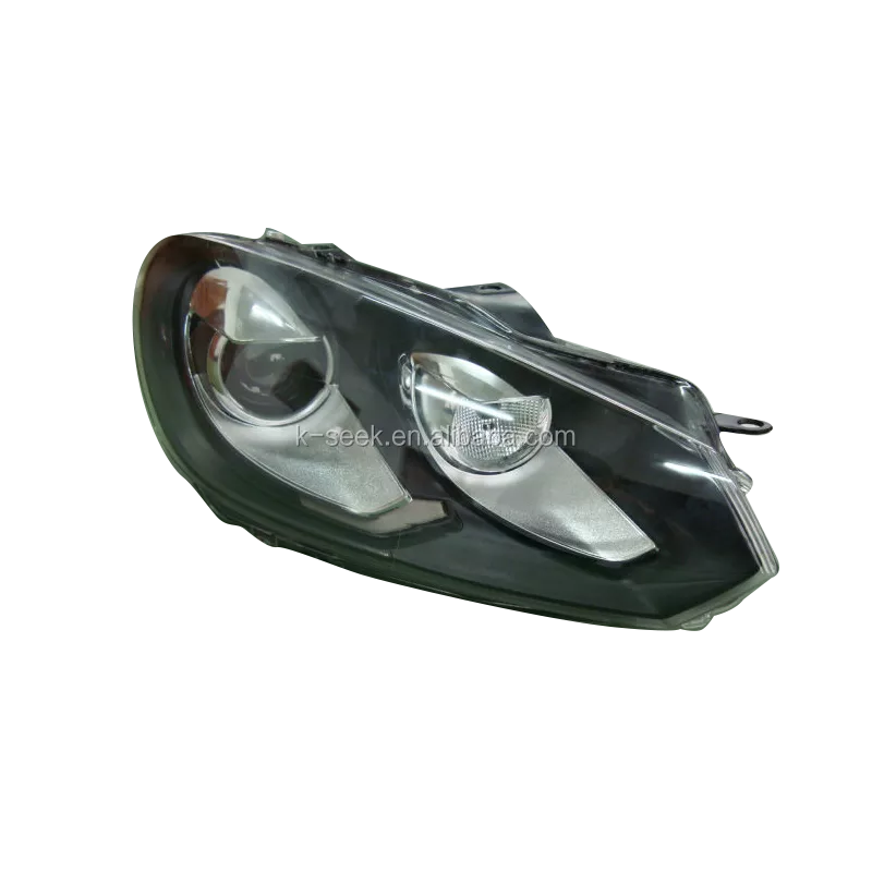 KSEEK Automotive Parts White Angel Eye Car Head Light For VW MK6 GTI