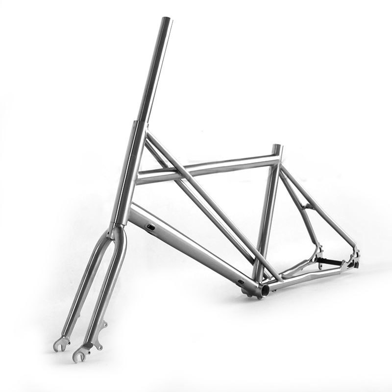 406 titanium alloy Mini Velo Bike Frame 20' outer routing disc brake