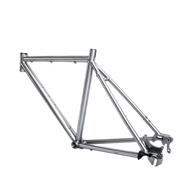 titanium single speed bicycle frame ,racing bike frame,  belt drive Gravel Disc Bike Frame