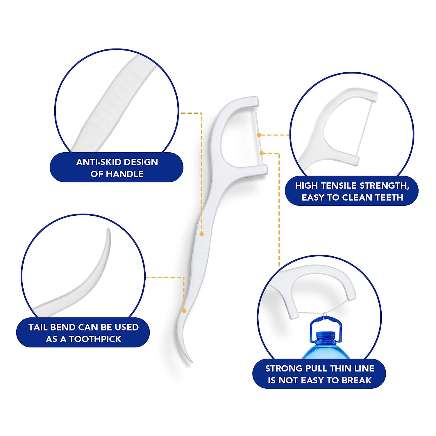 Factory Price Biodegradable Adult Women Kids Dental Floss Pick, Oral Care Teeth Cleaning Dental Floss