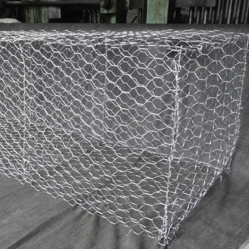 2X1X1m  Gabion Box Galvanized Hexagonal Woven Wire Mesh Gabion