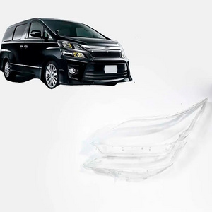 Car Protective Front Glass Headlight Cover Head Light Lens Lampshade Shell for Vellfire 2008