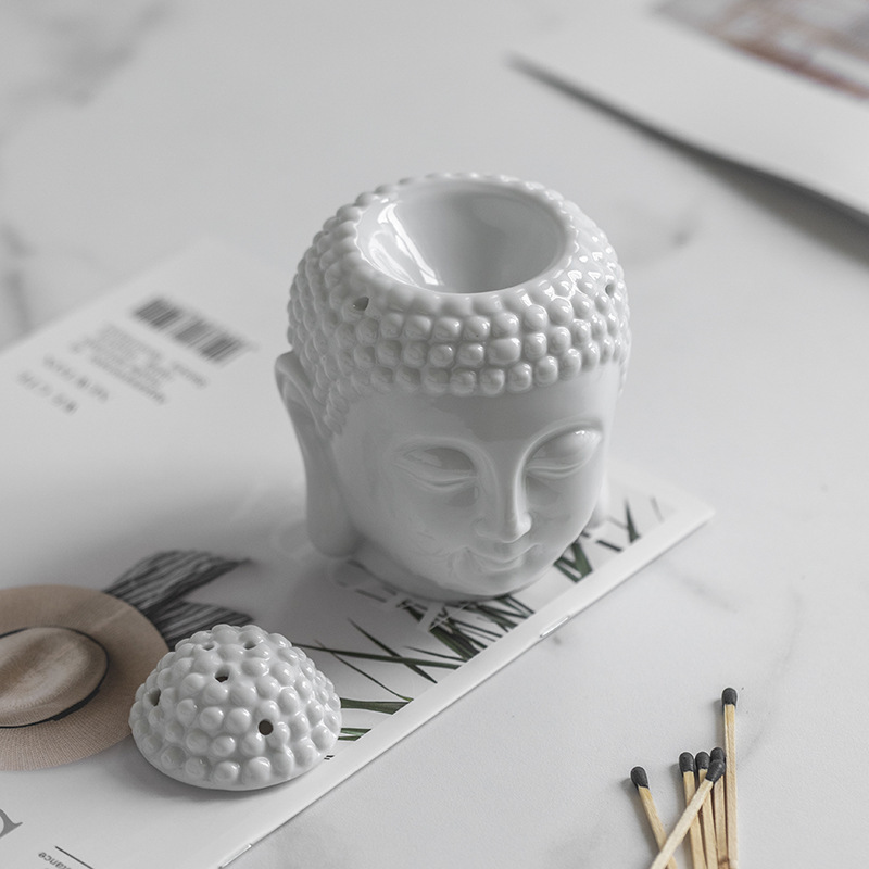 Kabbalah Custom Buddha Diffuser Furnace Aroma Essential Oil Burner Ceramic Wax Holder Essential Oil Incense Wax Melt Burner