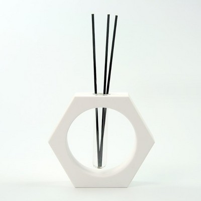 Kabbalah 2023 Design Scent Aroma Unique Square Ceramic Glass Bottle Essential Oil Reed Diffuser