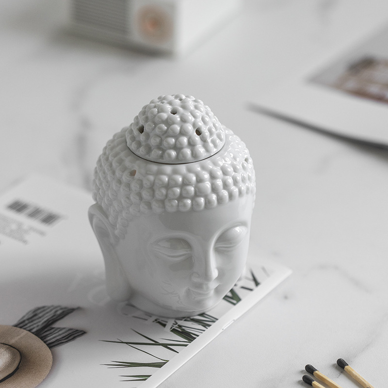 Kabbalah Custom Buddha Diffuser Furnace Aroma Essential Oil Burner Ceramic Wax Holder Essential Oil Incense Wax Melt Burner