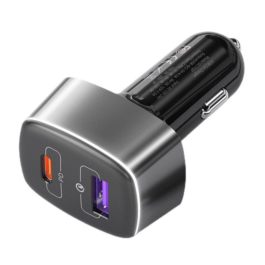 Hot Selling 100W High Power Car charger adapter Universal Electric Mobile Phone USB-C PD car charger fast charging