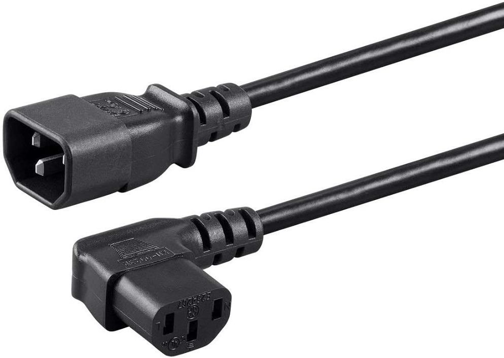 Universal Power Cord IEC C13 to C14 Power Cord 1.5m 1.8m 18AWG C13 C14 Power Extension Cable For PC Computer Monitor PDU LG TV