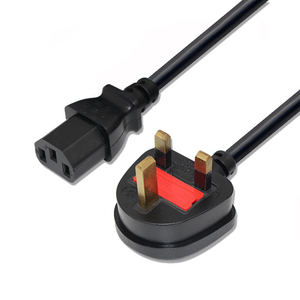 2.5A 250V 16A 3 Prong 10A Computer Pc Flat Wire Bs1363 Water Heater Ce Tv 13A Electrical 320 C13 Copper British Power Cord