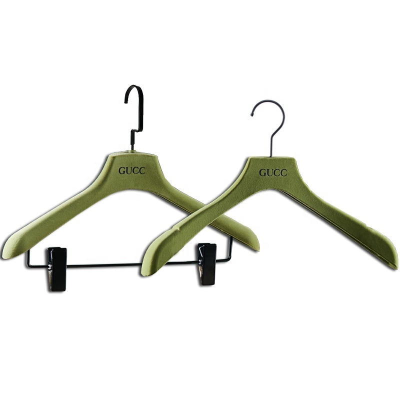 custom logo garment velvet hangers wholesale