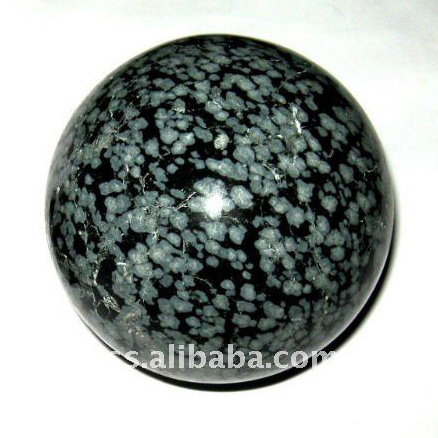 Wholesale Gemstone Spheres:Snow Flake Obsidian Spheres