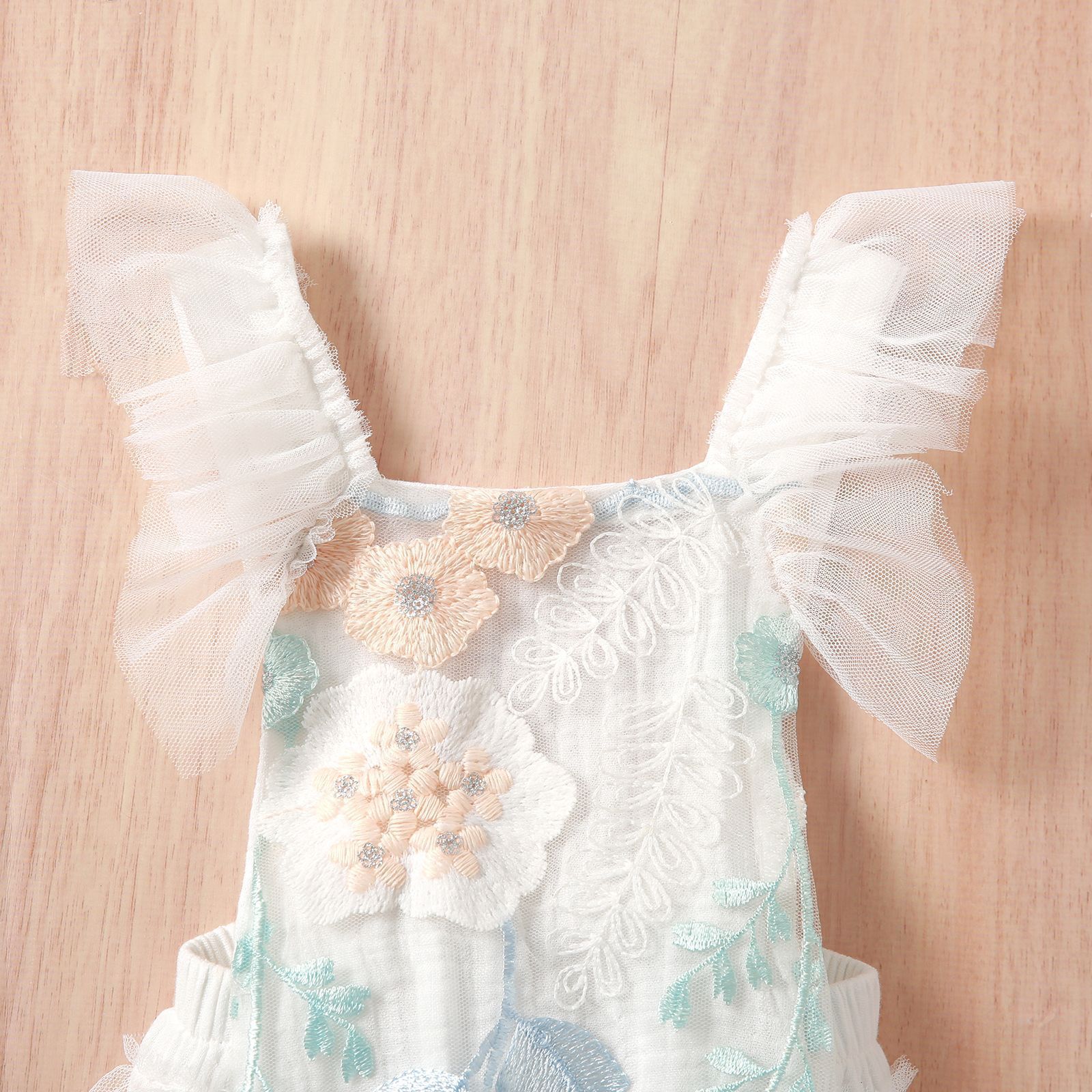 Lace Dresses Romper Baby Girl Newborn Baby 1st Birthday Photo Shoot Outfits Lace Ruffle Romper Smash Cake Dress