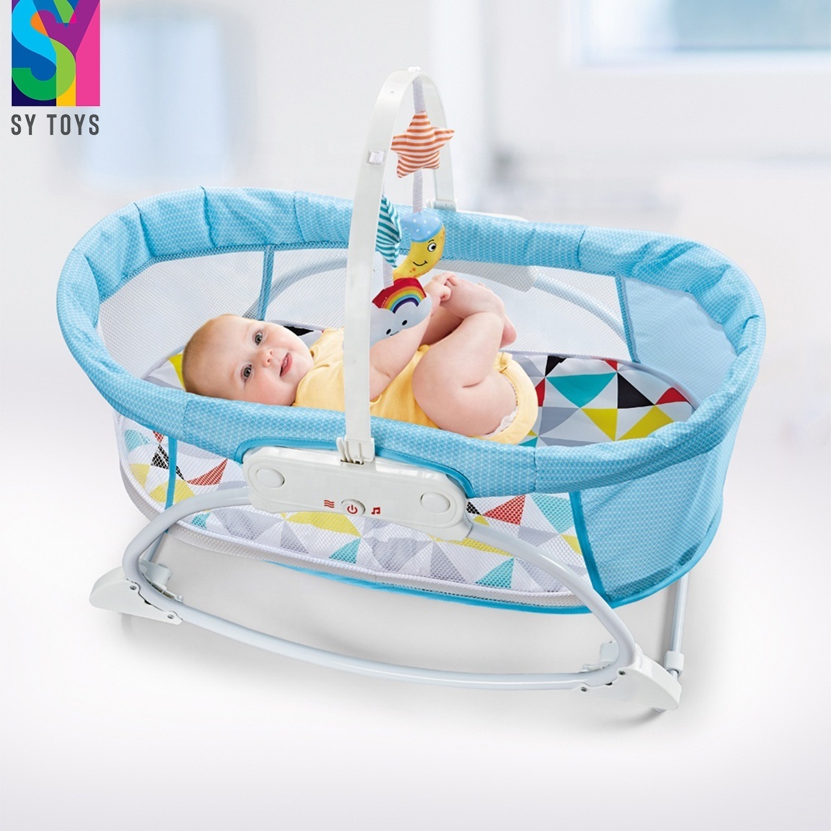 3 IN 1 Portable Electric Baby Cradle Sets Toy Tent Foldable Baby Musical Rocking Swing Bed For Newborn Kid Bassinet