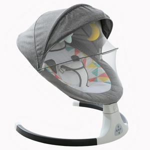 WESHIONS new born baby bouncer cradle bed baby cribs Plastic metal Material Auto swing baby cot automatic swing chair