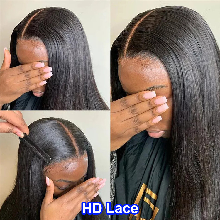 Free sample Yaki Transparent HD Lace Frontal 150% Density 13x4 Lace Frontal Closure Virgin Brazilian Human Hair Frontal