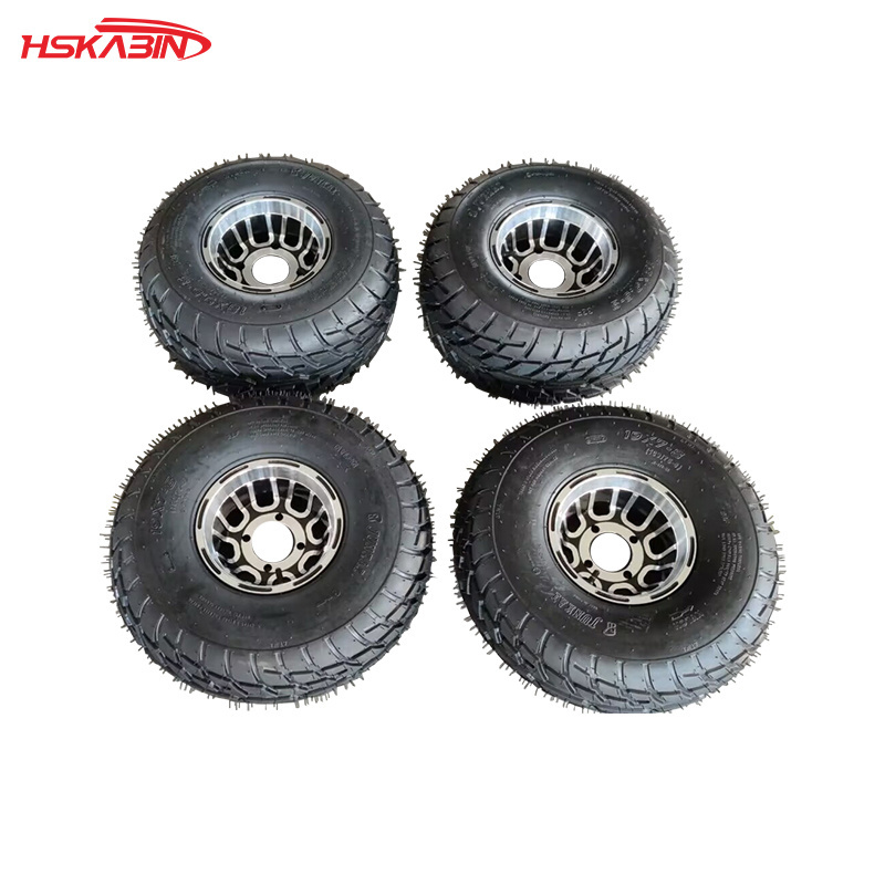 ATV 19X7-8 inch and 18X9.5-8 inch aluminum wheel tires  one set for motorcycle ATV Wheels accessories for motorcycles dirt bike