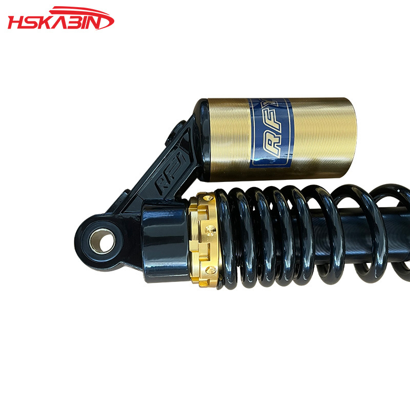 Off-road motorcycle 1 pair black gold 400MM round aluminum shock absorber Accessories for motorcycles mountain bike dirt bike