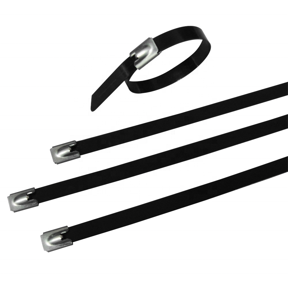 PVC coated stainless steel flexible zip tie