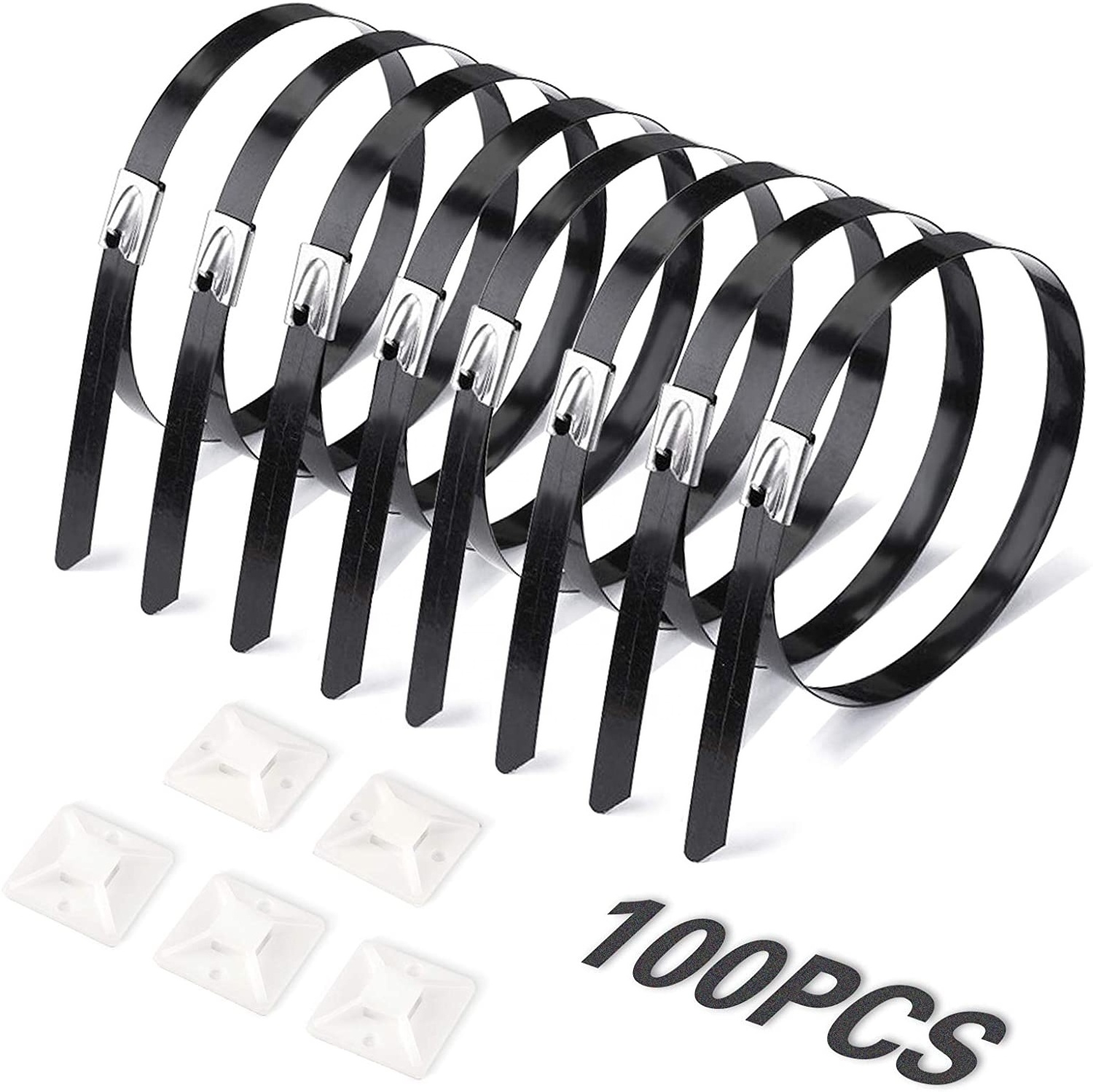 PVC coated stainless steel flexible zip tie