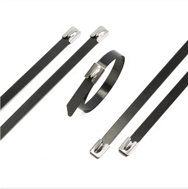 PVC coated stainless steel flexible zip tie