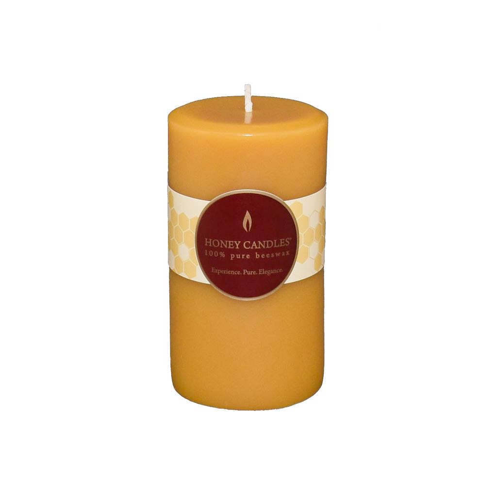 Large Beeswax Pillar Candle, Smokeless Pure Beeswax Candle Set with Natural Scent for Room Decoration Prayer Party, Lon