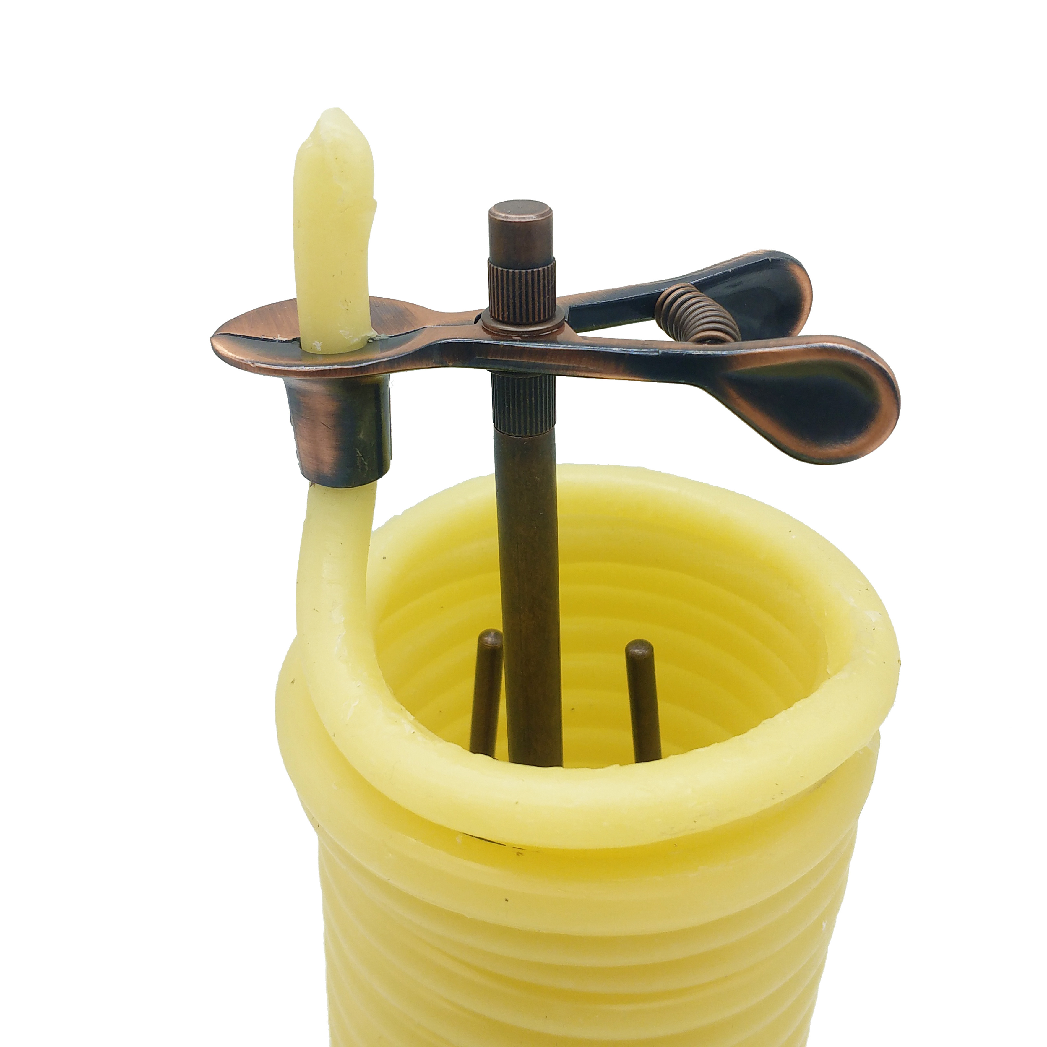 Candle by the Hour 80-Hour Vertical Candle, Eco-friendly Natural Beeswax with Cotton Wick