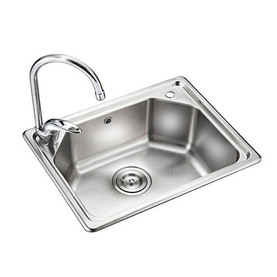 SUS304 Stainless Steel Anti-rust under mount Rectangular Single Bowl Kitchen Sink