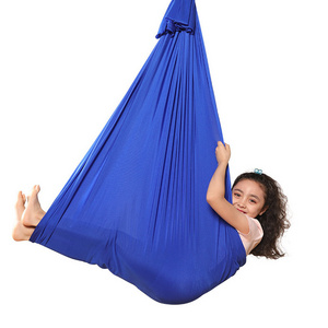 Outdoor camping garden kid play small child hammock, nylon cloth indoor swing dance gym sport air aeruak yoga hammock