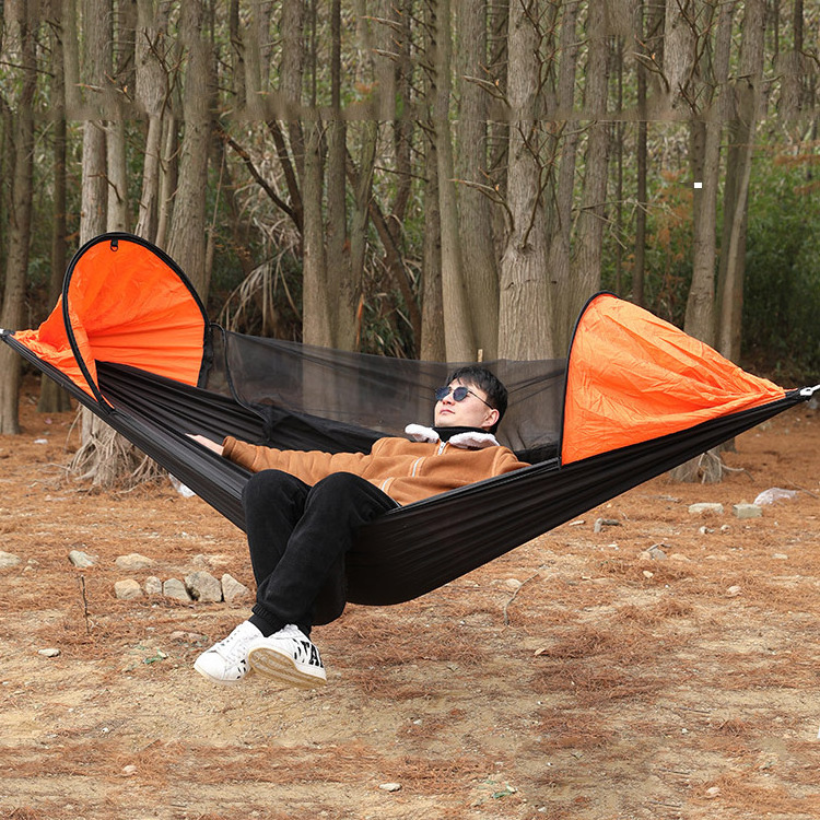 Outdoor garden folding nylon 1 person tree tent camping tree hanging hammock parachute swing aerial suspended hanging tree tent