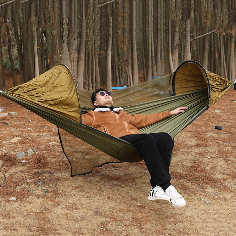 Outdoor garden folding nylon 1 person tree tent camping tree hanging hammock parachute swing aerial suspended hanging tree tent