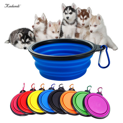 High quality different size durable outdoor travel dog bowl portable silicone dog bowl collapsible dog bowls