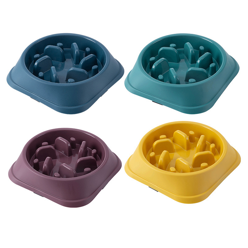 Pet supplier Western style Adjust meal times custom slow feed dog bowl dog slow feeder bowl