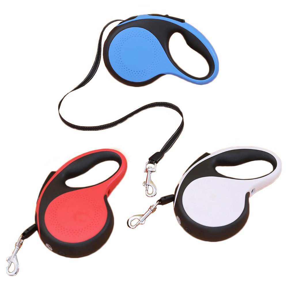 Wholesale Custom waterproof  Retractable Dog Leash with led light 5M Pet Walking Small Medium Dog Cat up to 30kg/50kg mascotas