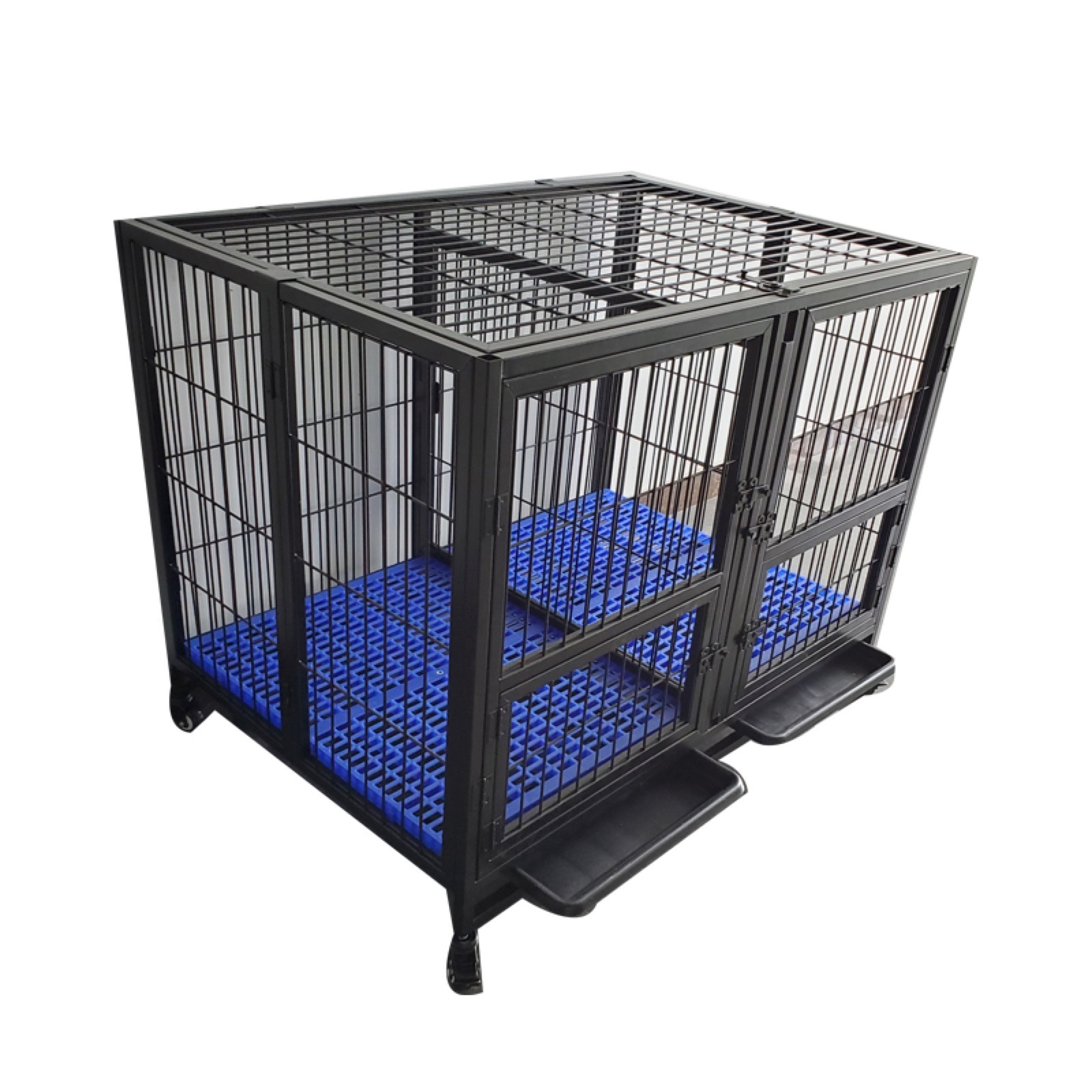 Factory Pet Cage Dog Crate Sliding Furniture Home House Indoor Rustic Kennel iron Dog Crates For Large Dogs