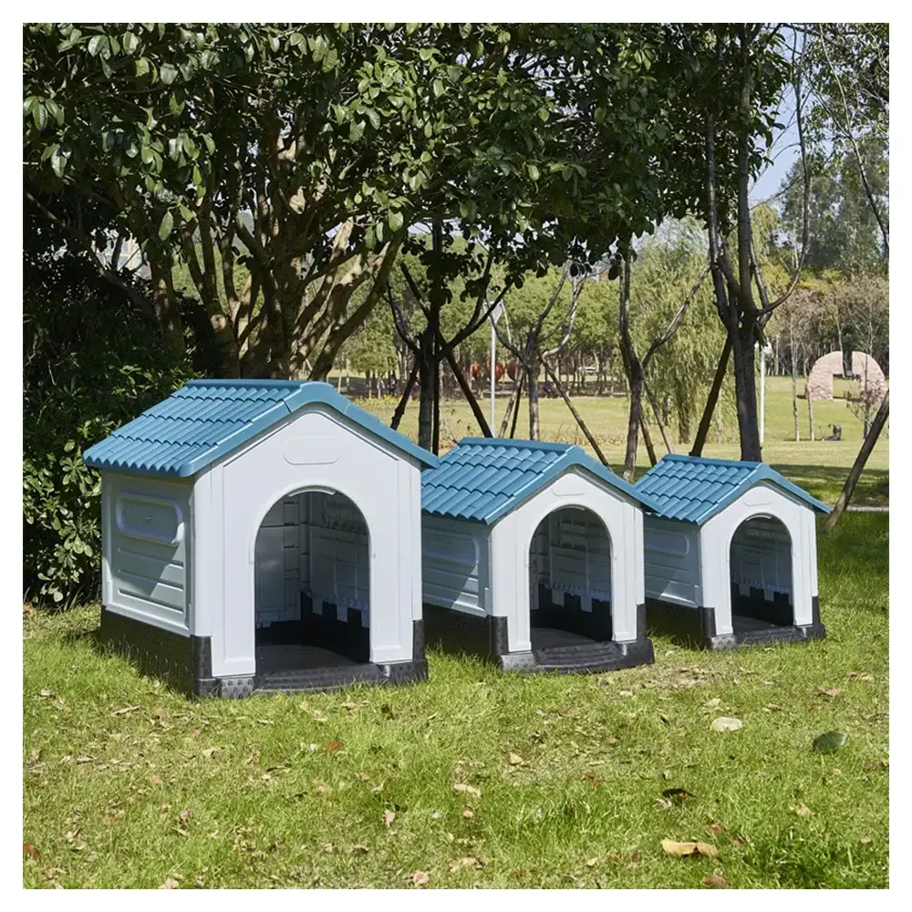 Pet supplier Luxury outdoor plastic dog house crate houses large dogs outdoor big dog house