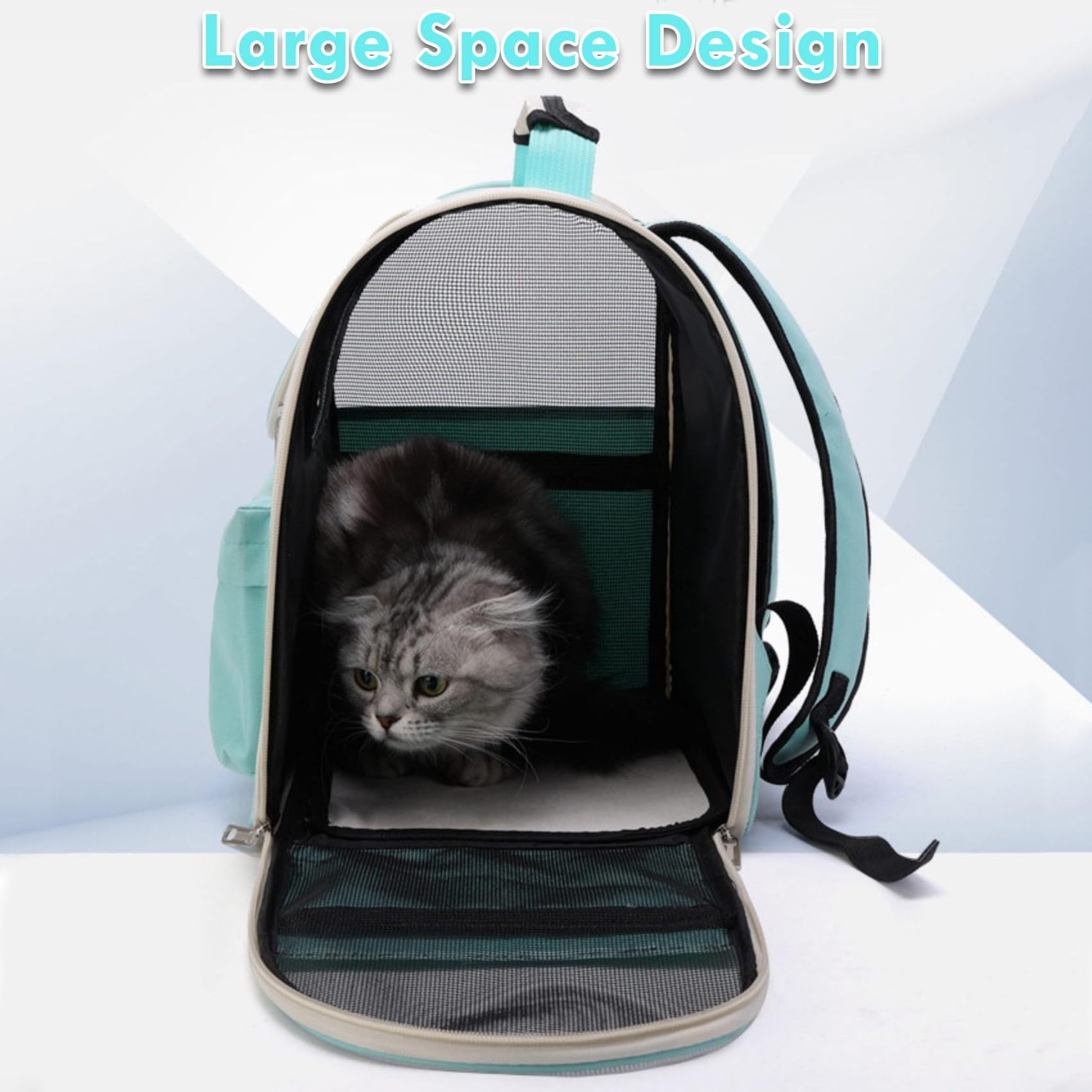 PVC Oxford cloth collapsible cat bag carrier backpack cat bag airline approved pet carrier dog cat travel bag