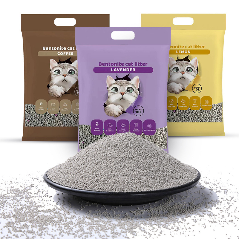 Manufacturer pet bentonite bulk cat litter wholesale bentonite cat litter sand cat litter supplies