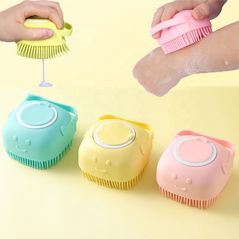 Top ranking Pet comb pet dog shampoo brush boody finger clean remover hair brush grooming pet shower brush